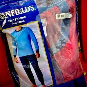 Stanfield’s Polo Pyjama Set - Red/Blue - Men’s L